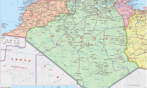 阿尔及利亚面积,阿尔及利亚面积和人口地图